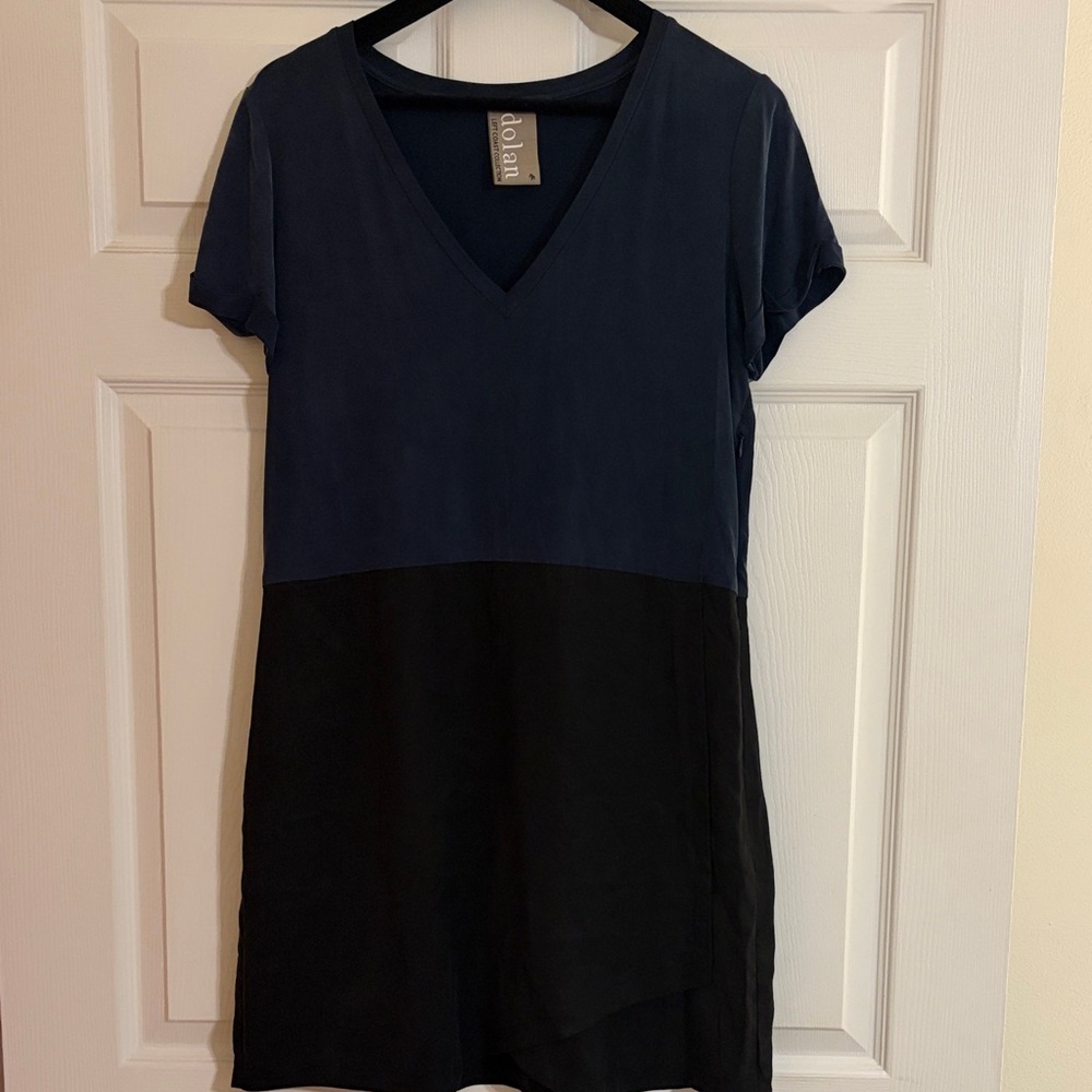 Anthropologie Left Coast by Dolan Colorblock Dress - Navy/Guest- Size M